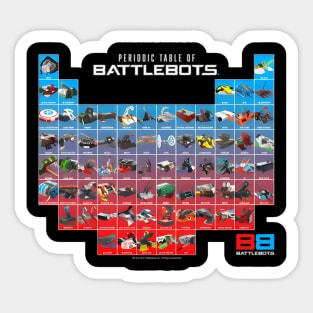 Battlebots Periodic Table Of Battlebots Sticker